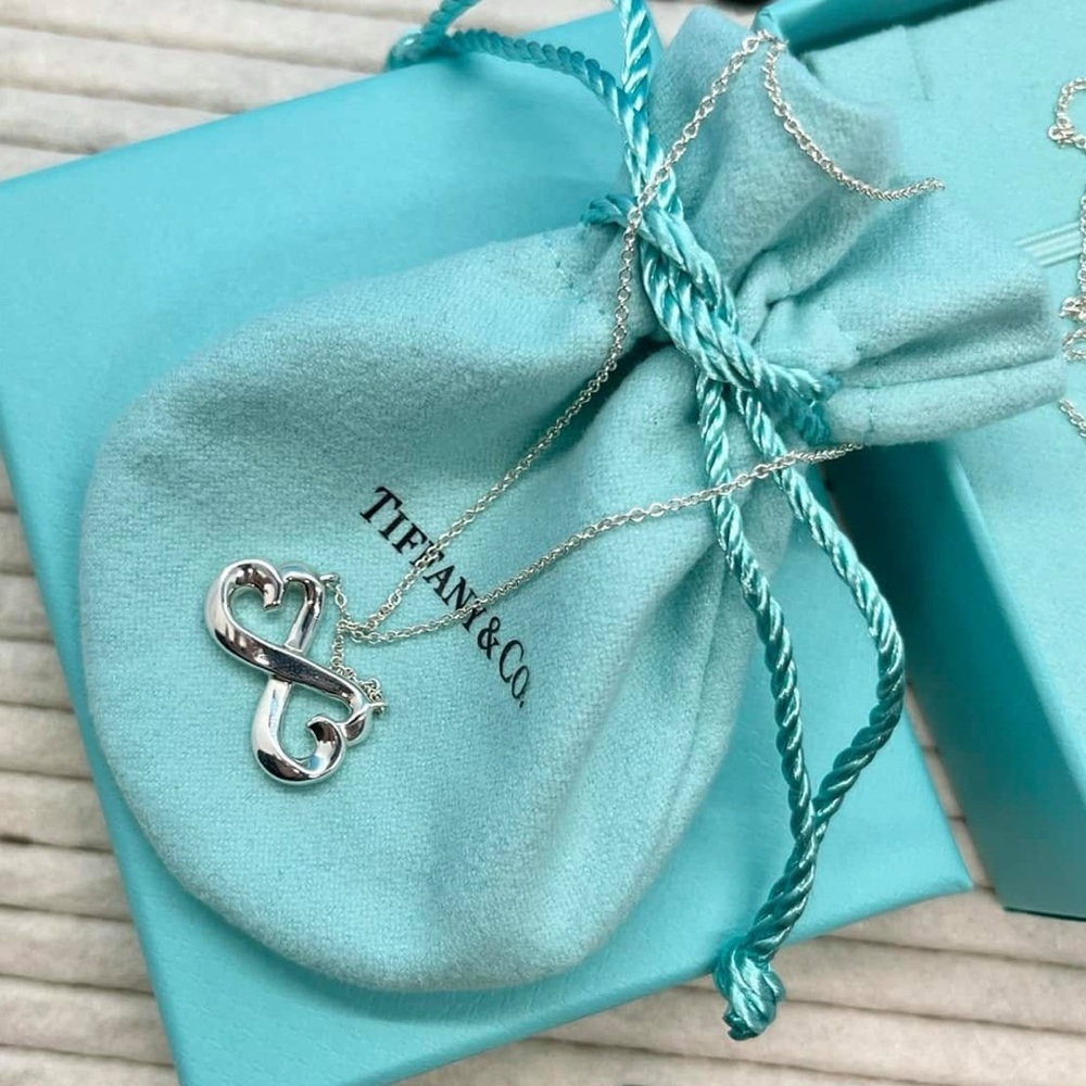 💙 Paloma Picasso Double Loving Heart Pendant Necklace